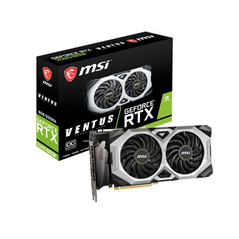 การ์ดจอ MSI Geforece RTX 2080 Super Ventus XS OC 8GB GDDR6 256 Bit VGA การ์ดจอ MSI Geforece RTX 2080 Super Ventus XS OC 8GB GDDR6 256 Bit VGA