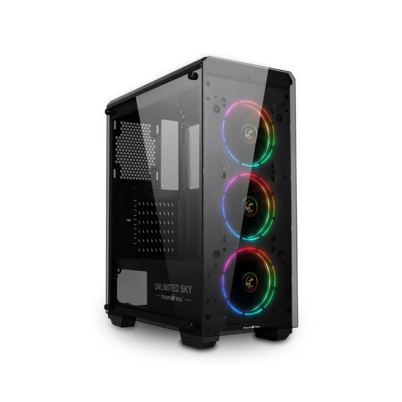 เคส Tsunami Unlimited SKY Plus Tron Computer Case เคส Tsunami Unlimited SKY Plus Tron Computer Case