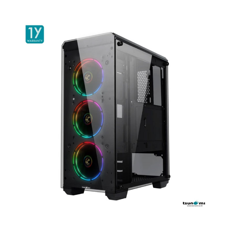 เคส Tsunami Unlimited SKY Plus Tron Computer Case