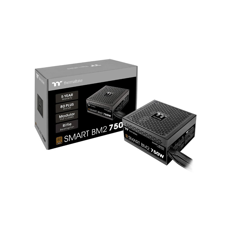 Power Supply Thermaltake 750W Smart BM2 PS-SPD-0750MNFABE-1 Power Supply Thermaltake 750W Smart BM2 PS-SPD-0750MNFABE-1