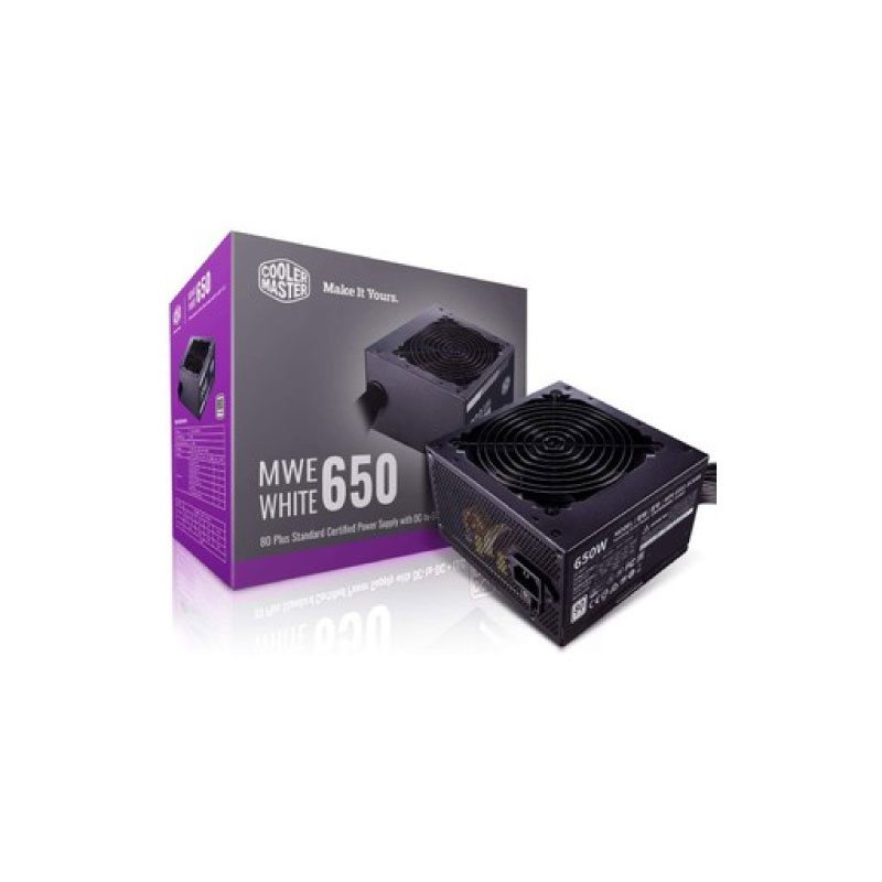 Power Supply Cooler Master 650W MWE White Full Range Power Supply Cooler Master 650W MWE White Full Range