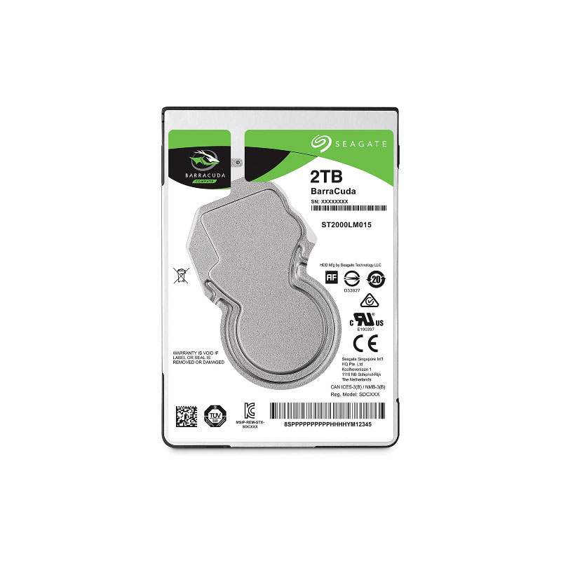 Seagate BaraCuda 2.5" Mobile 2TB 5400 RPM Harddisk 1