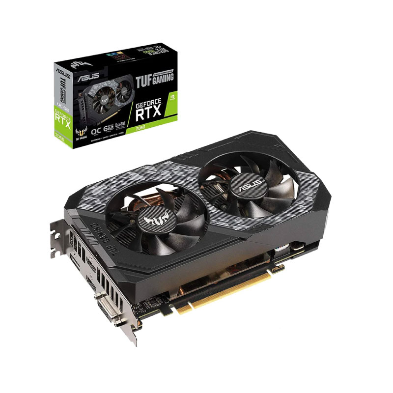 การ์ดจอ Asus TUF RTX 2060 6GB GDDR6 192 Bit VGA 1