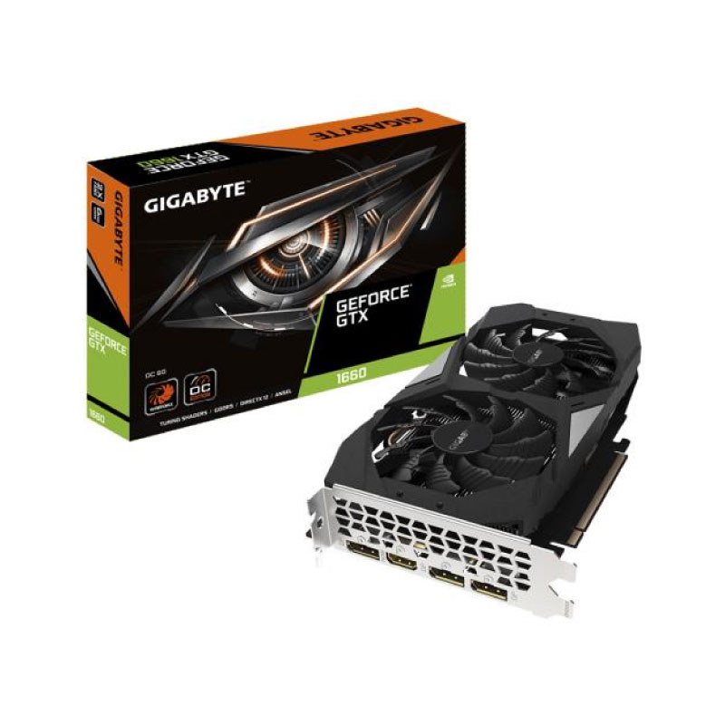 การ์ดจอ Gigabyte Geforce GTX 1660 OC 6GB GDDR5 192 Bit VGA การ์ดจอ Gigabyte Geforce GTX 1660 OC 6GB GDDR5 192 Bit VGA