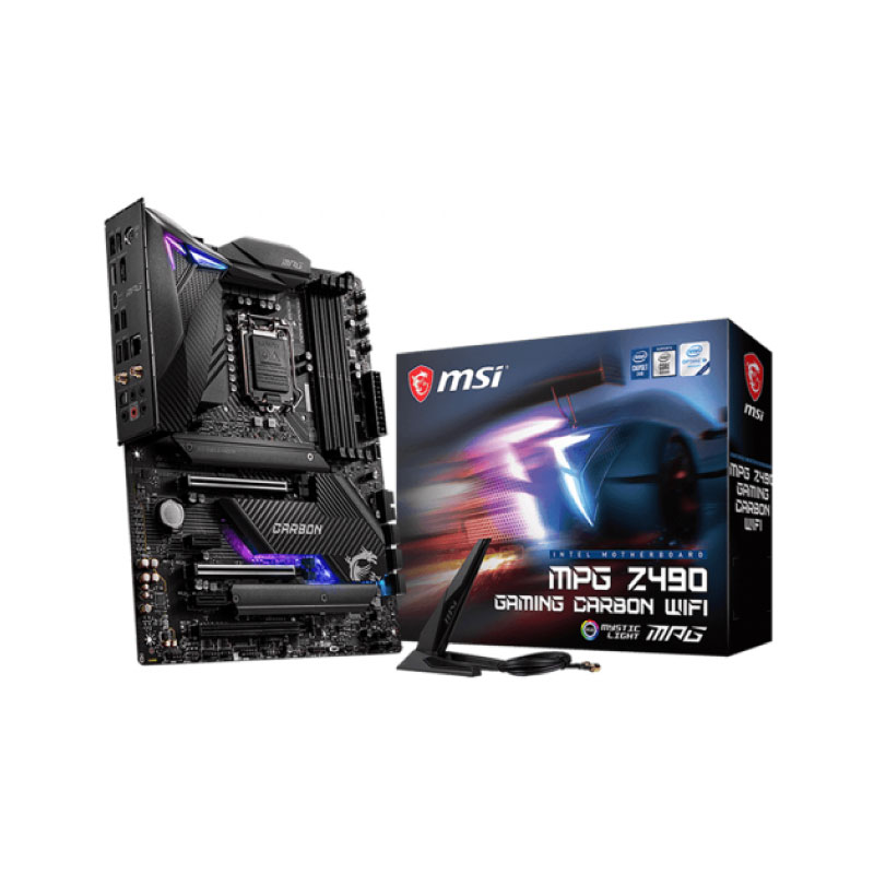 เมนบอร์ด MSI MPG Z490 GAMING CARBON WIFI Mainboard เมนบอร์ด MSI MPG Z490 GAMING CARBON WIFI Mainboard