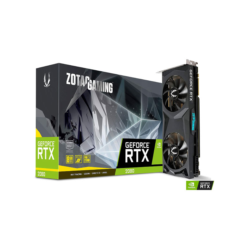 การ์ดจอ Zotac Geforece RTX 2080 Super Twin 8GB GDDR6 256 Bit VGA การ์ดจอ Zotac Geforece RTX 2080 Super Twin 8GB GDDR6 256 Bit VGA