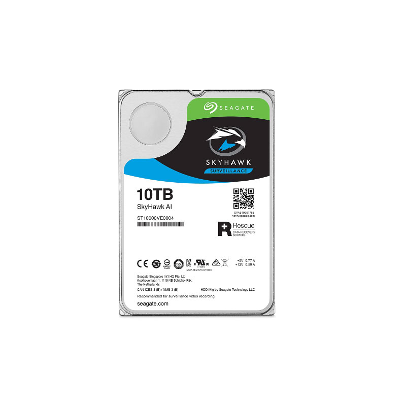 Seagate SkyHawk AI Surveillance 10TB 7200 RPM Harddisk Seagate SkyHawk AI Surveillance 10TB 7200 RPM Harddisk
