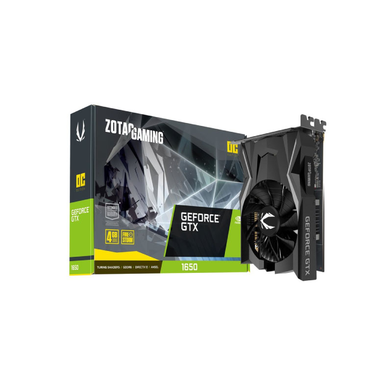 การ์ดจอ Zotac Geforce GTX 1650 OC GDDR6 128 Bit VGA การ์ดจอ Zotac Geforce GTX 1650 OC GDDR6 128 Bit VGA