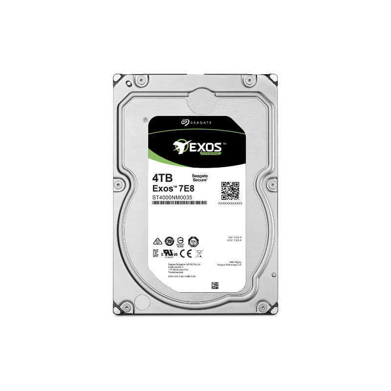 Seagate Exos 7E8 512E/4KN SATA 4TB 7200 RPM Harddisk Seagate Exos 7E8 512E/4KN SATA 4TB 7200 RPM Harddisk