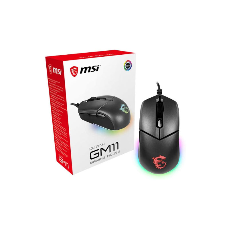 เมาส์ MSI Clutch GM11 Gaming Mouse เมาส์ MSI Clutch GM11 Gaming Mouse