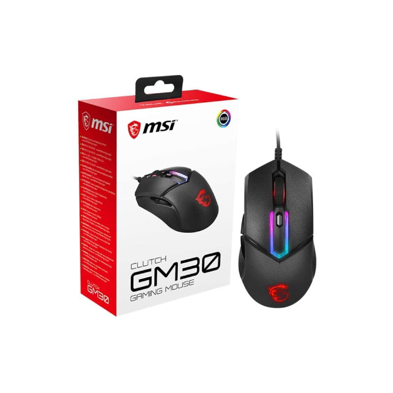 เมาส์ MSI Clutch GM30 Gaming Mouse เมาส์ MSI Clutch GM30 Gaming Mouse