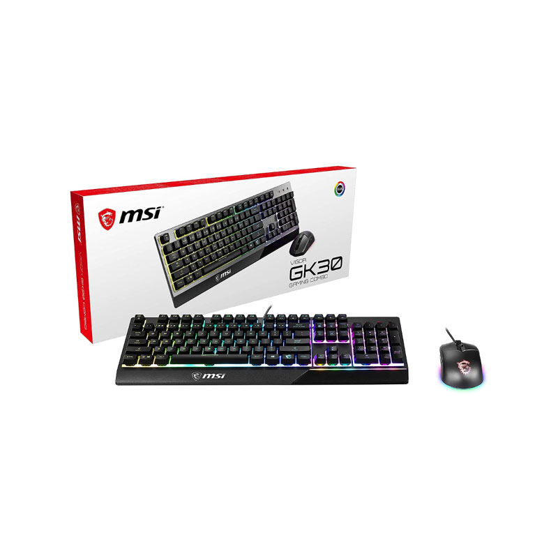 MSI Vigor GK30 Combo US (104 keys) KB + GM11 mouse MSI Vigor GK30 Combo US (104 keys) KB + GM11 mouse