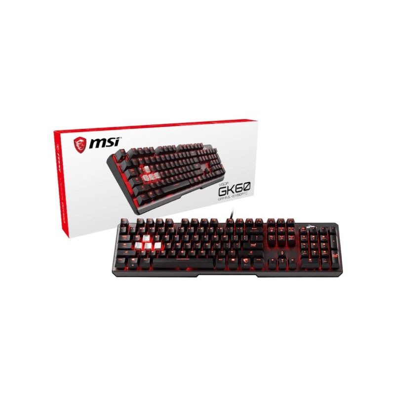 คีย์บอร์ด MSI Vigor GK60 CR Gaming Keyboard คีย์บอร์ด MSI Vigor GK60 CR Gaming Keyboard