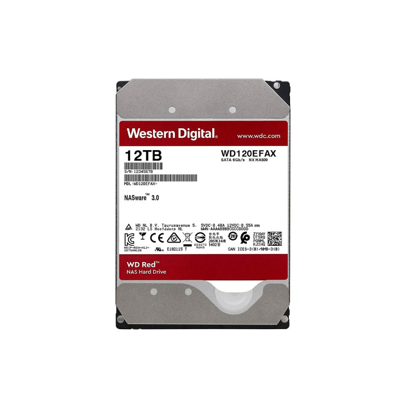 ฮาร์ดดิสก์ WD 12 TB NAS WD120EFAX Red Harddisk ฮาร์ดดิสก์ WD 12 TB NAS WD120EFAX Red Harddisk