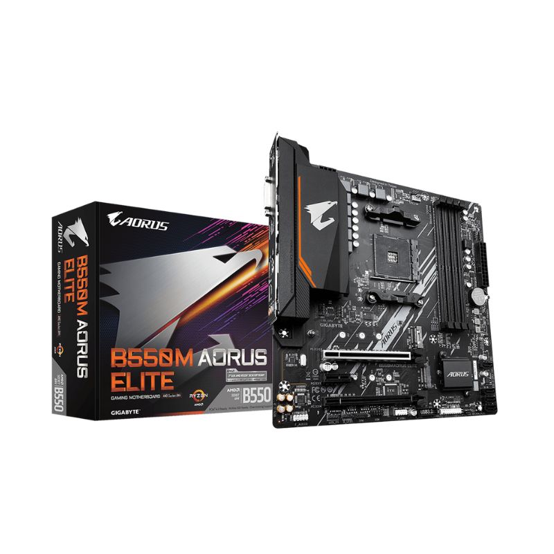 เมนบอร์ด Gigabyte B550M AORUS ELITE อัดพลังความเร็วเหนือแสง