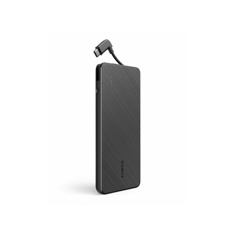 แบตสำรอง Anker Powercore+ 10000 Built-in Cable Power Bank