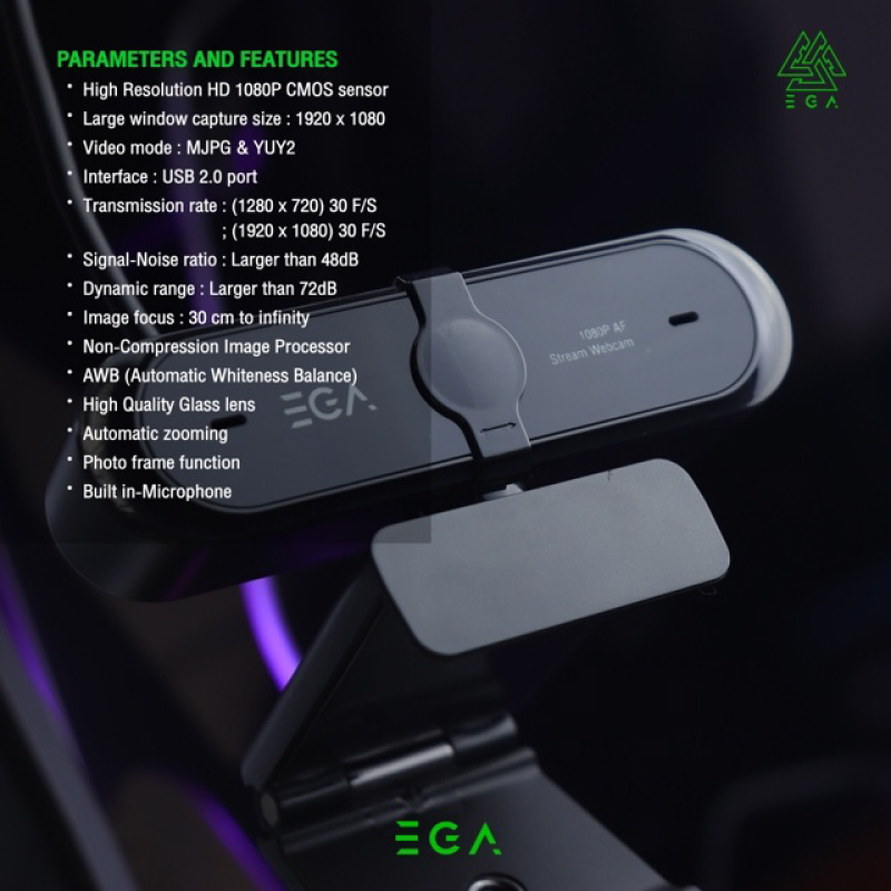กล้อง EGA Type-W1 Webcam
