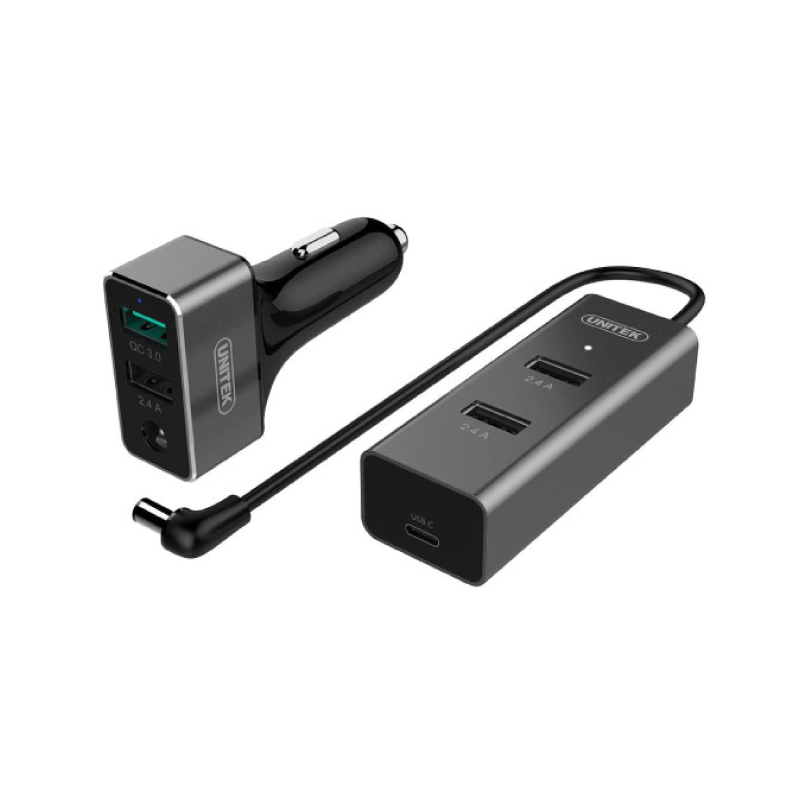 หัวชาร์จ Unitek 60W 5-Port USB Smart Car Charger 1