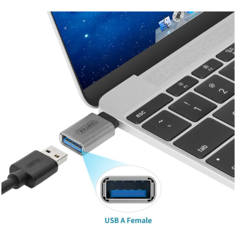 Unitek Adapter USB 3.1 USB-A to Type-C 5