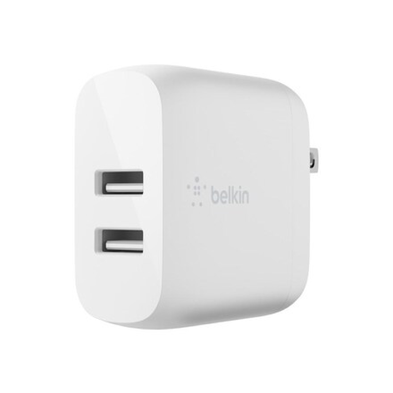 หัวชาร์จ Belkin BOOSTCHARGE Dual USB-A Wall Charger 24W หัวชาร์จ Belkin BOOSTCHARGE Dual USB-A Wall Charger 24W