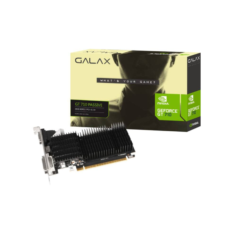 การ์ดจอ Galax Geforce GT710 2GB GDDR3 64 Bit VGA 1