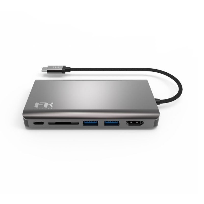 อะแดปเตอร์ Feeltek Portable 8 in 1 USB-C Hub อะแดปเตอร์ Feeltek Portable 8 in 1 USB-C Hub