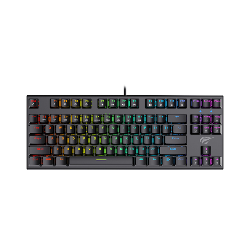 คีย์บอร์ด Havit Gamenote KB857L Mechanical Keyboard คีย์บอร์ด Havit Gamenote KB857L Mechanical Keyboard
