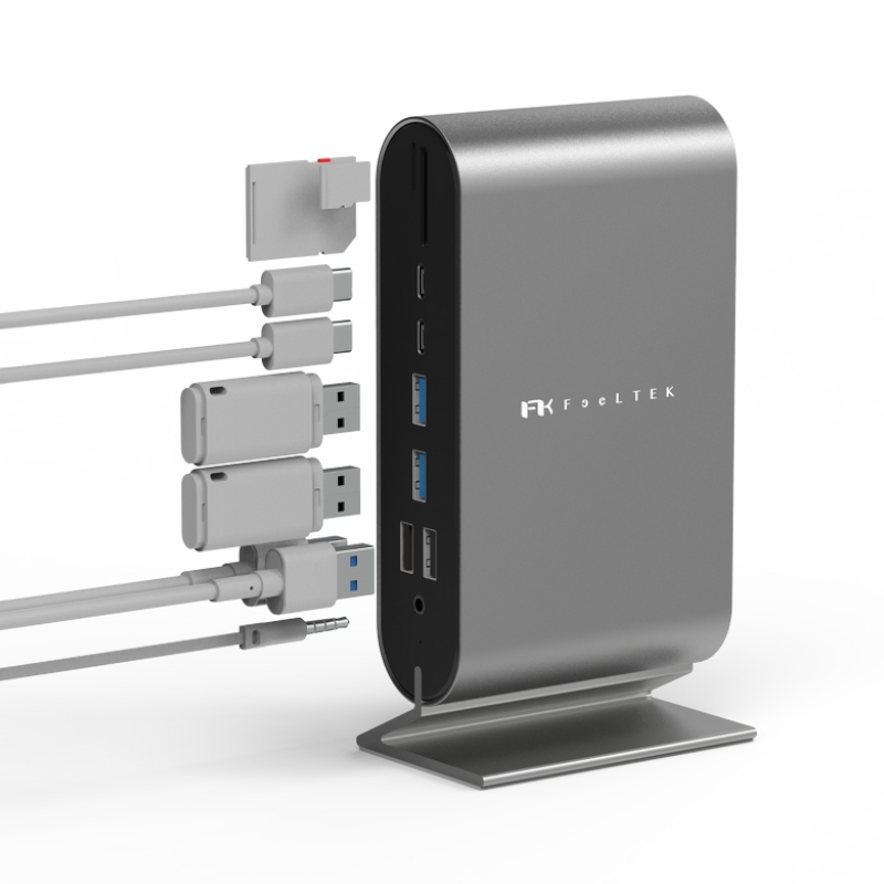 อะแดปเตอร์ Feeltek Mega 16-IN-1 USB-C Docking Station Black