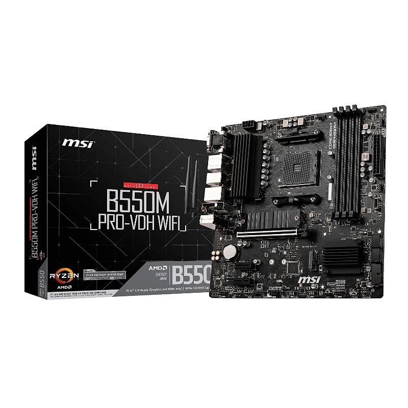 เมนบอร์ด MSI MAG B550M Pro Mainboard เมนบอร์ด MSI MAG B550M Pro Mainboard