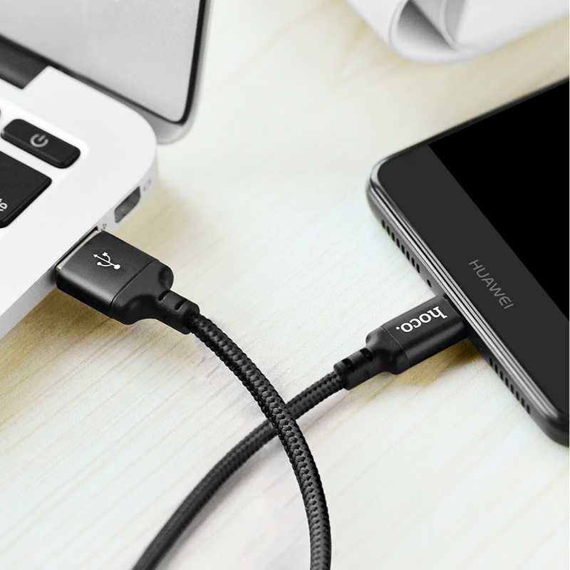 สายชาร์จ Hoco X14 Type C Cable 2M Black (1 piece)