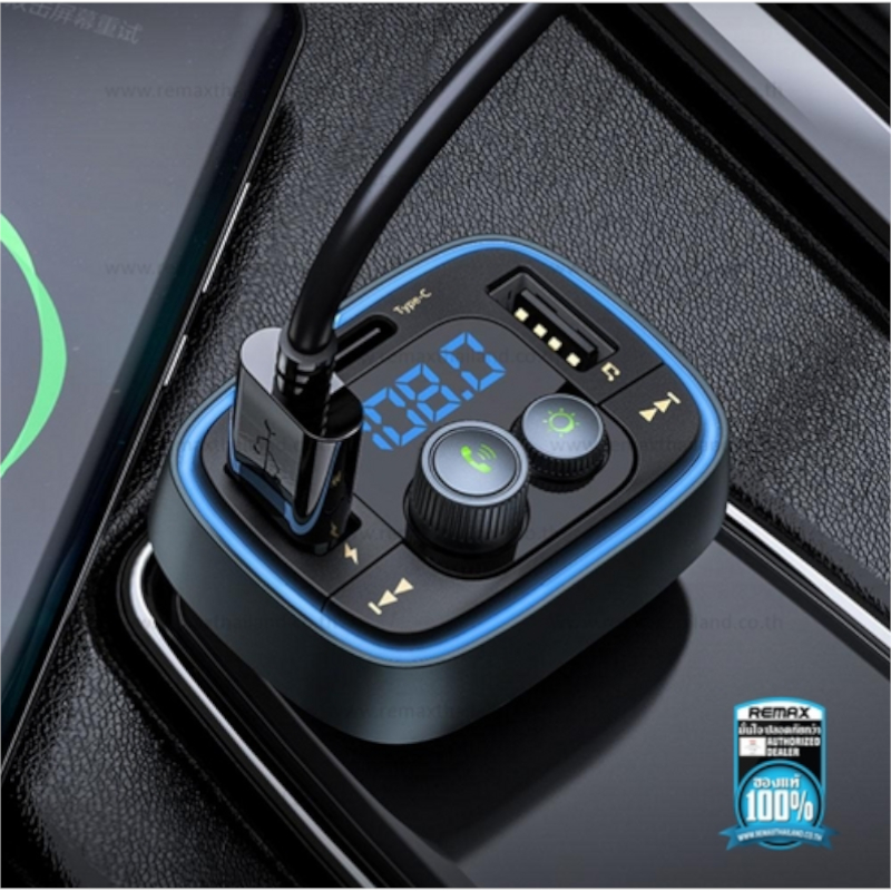ที่ชาร์จในรถ Remax 2USB (RCC-230) Type-C Car Charger Black