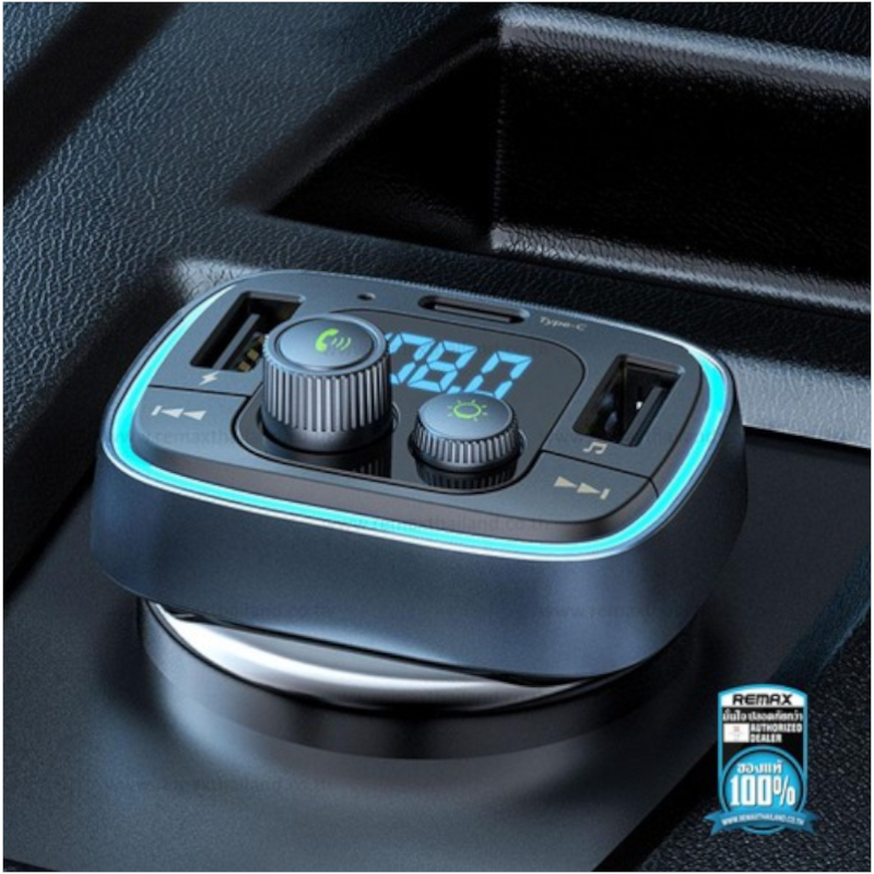ที่ชาร์จในรถ Remax 2USB (RCC-230) Type-C Car Charger Black