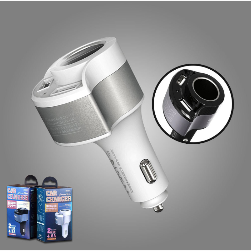 ที่ชาร์จในรถ Remax RCC-218 Car Charger Black