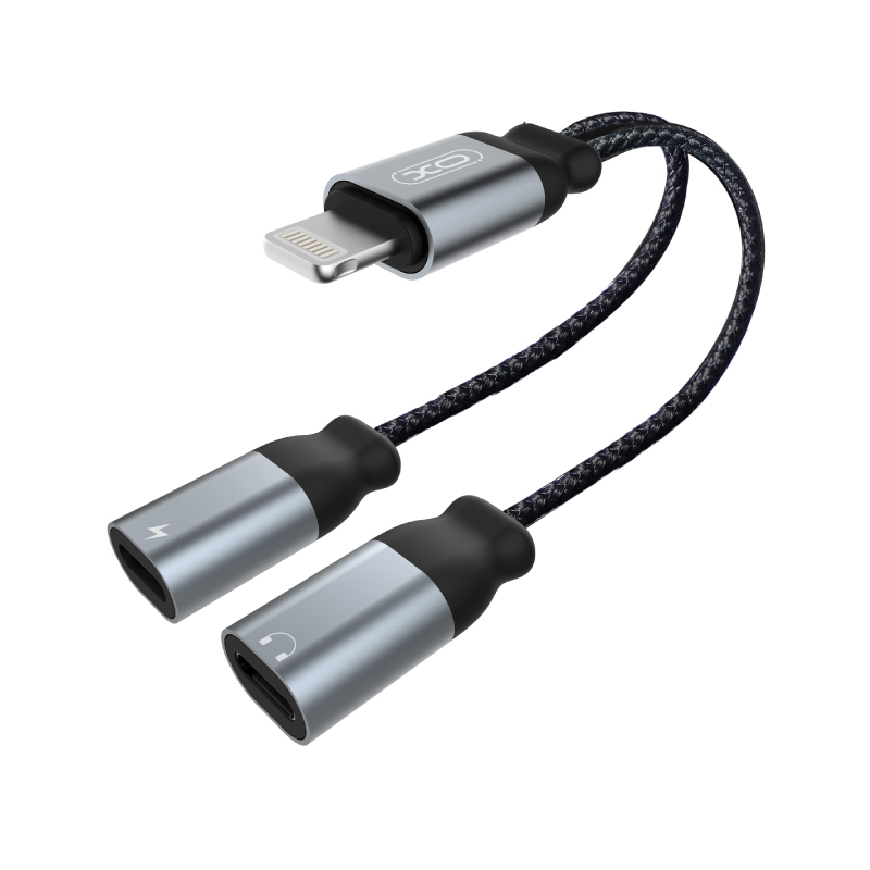 สายชาร์จ XO NBR160A Lightning Cable with Audio Adapter สายชาร์จ XO NBR160A Lightning Cable with Audio Adapter