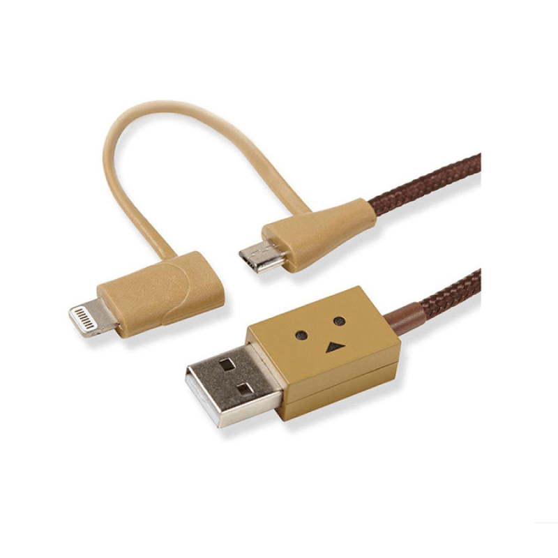 สายชาร์จ Cheero Danboard 2in1 Lighnting &amp; Micro USB Cable 25 CM