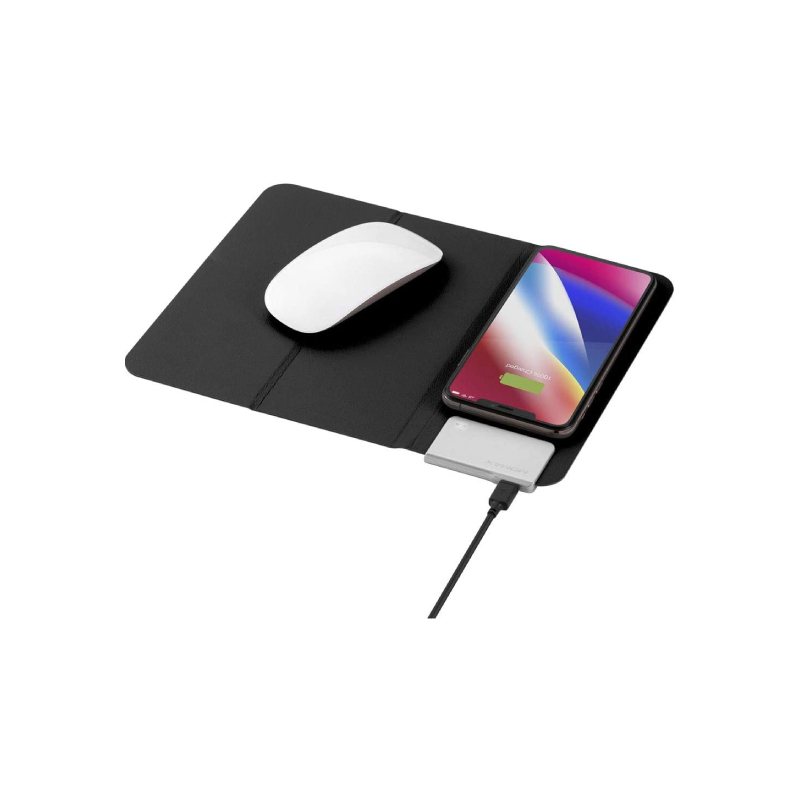 แท่นชาร์จไร้สาย Momax Q. Mouse Pad with built-in fast Wireless Charger Black 1