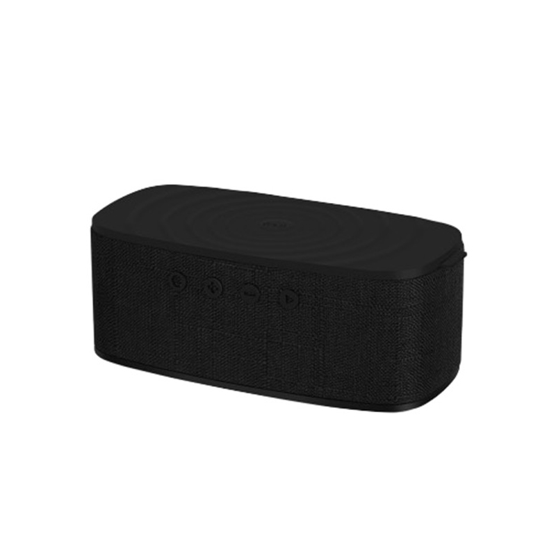 แท่นชาร์จไร้สาย Momax Q.Zonic Wireless Charging Bluetooth Speaker Black 1