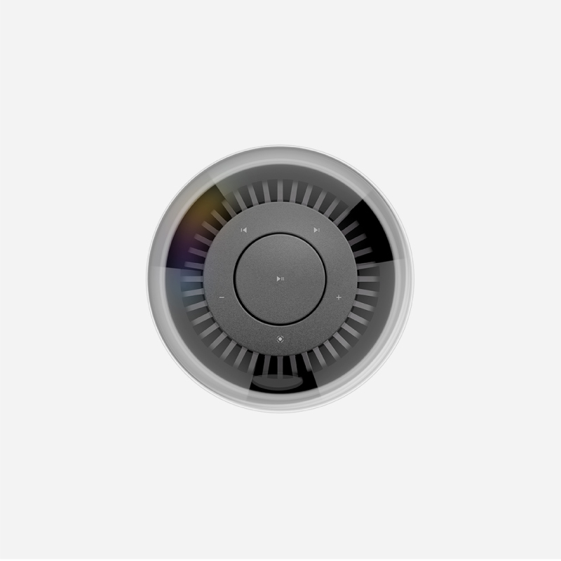 ลำโพงไร้สาย Momax Space True Wireless 360 Speaker with Ambient Lamp Black