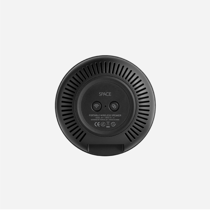 ลำโพงไร้สาย Momax Space True Wireless 360 Speaker with Ambient Lamp Black