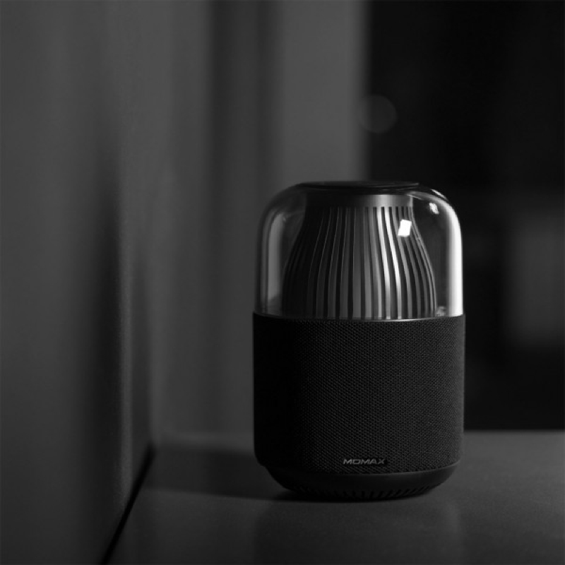 ลำโพงไร้สาย Momax Space True Wireless 360 Speaker with Ambient Lamp Black