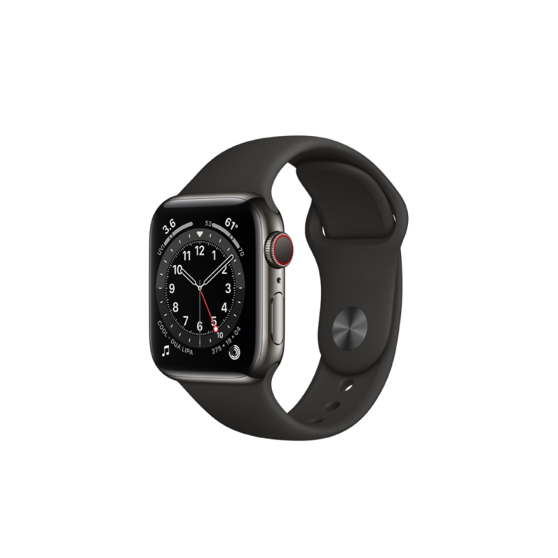 นาฬิกา Apple Watch Series 6 Graphite Stainless Steel Case with Sport Band นาฬิกา Apple Watch Series 6 Graphite Stainless Steel Case with Sport Band
