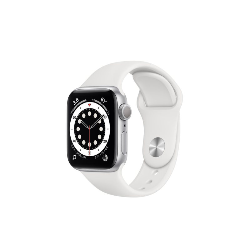 นาฬิกา Apple Watch Series 6 Silver Aluminium Case with Sport Band นาฬิกา Apple Watch Series 6 Silver Aluminium Case with Sport Band