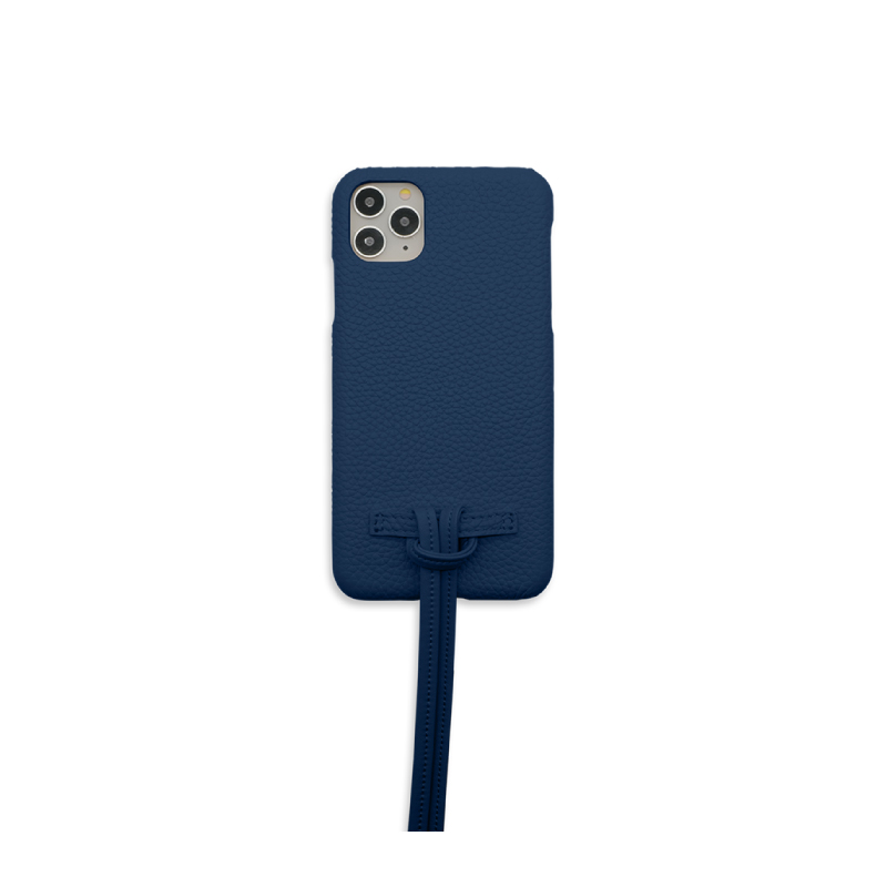เคส Casetology Genuine Leather Case with Sling iPhone 11 Pro Max Marine Blue
