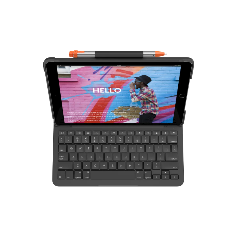 เคสคีย์บอร์ด Logitech Slim Folio Keyboard iPad Air 3 (2019) Graphite