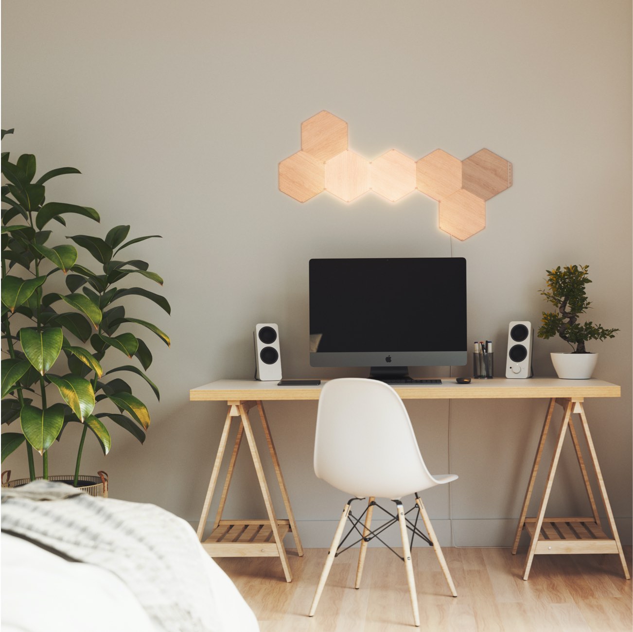 ชุดไฟตกแต่งอัจฉริยะ Nanoleaf Elements Hexagons Smarter Kit (7 Panels) ชุดไฟตกแต่งอัจฉริยะ Nanoleaf Elements Hexagons Smarter Kit (7 Panels)