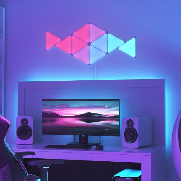 ชุดไฟตกแต่งอัจฉริยะ Nanoleaf Shapes Triangles Smarter Kit (9 Panels) ชุดไฟตกแต่งอัจฉริยะ Nanoleaf Shapes Triangles Smarter Kit (9 Panels)