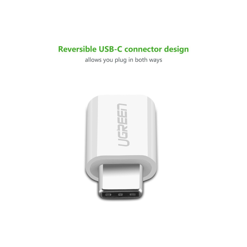 ตัวแปลง Ugreen USB 3.1 Type-C to Micro USB Adapter White