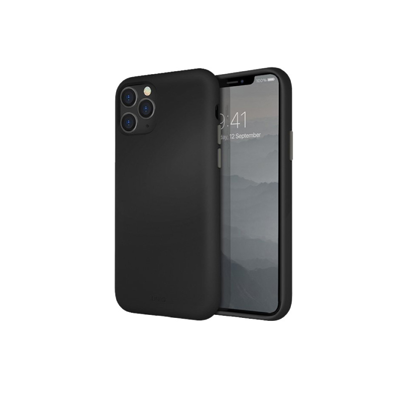เคส Uniq Hybrid Lino Hue Case iPhone 11 Ink Black