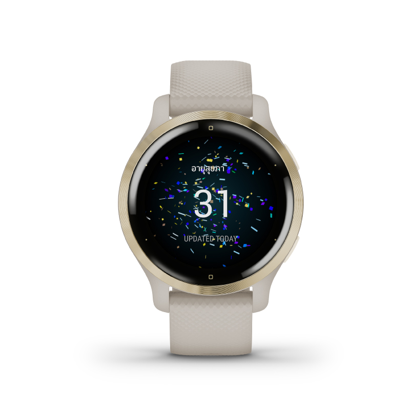 Garmin Venu 2 สมาร์ทวอทช์ จอ AMOLED 45 มม. พร้อมฟังก์ชั่นเสียงและแอปพลิเคชั่น