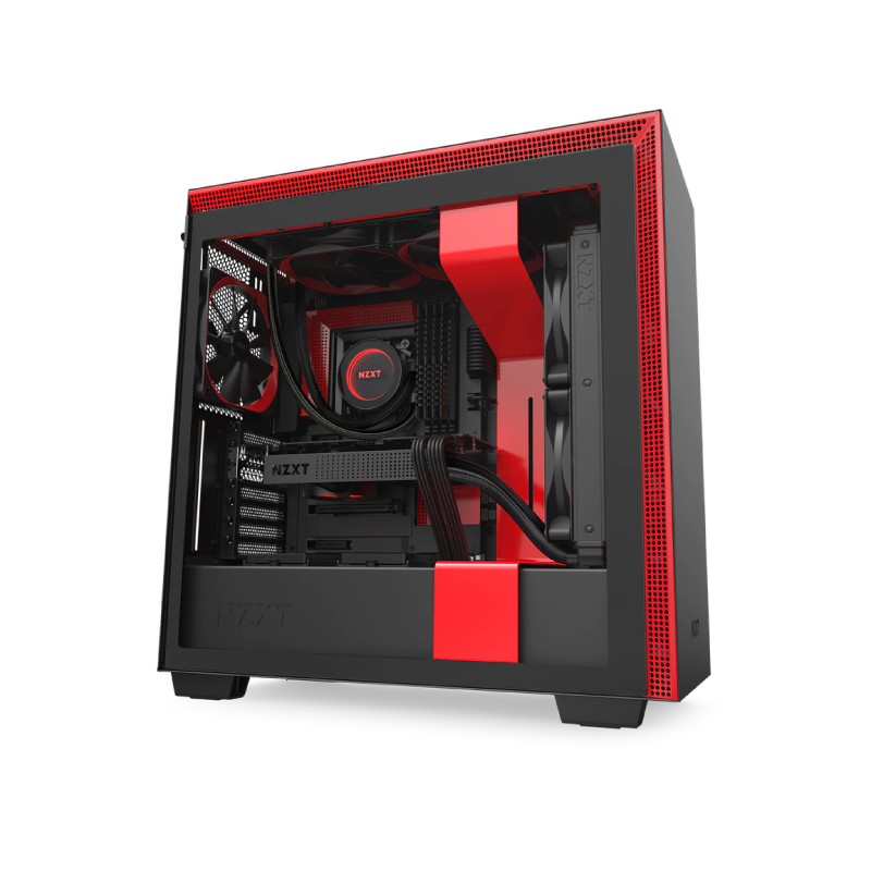 เคส NZXT H710 BLACK/RED Computer Case เคส NZXT H710 BLACK/RED Computer Case
